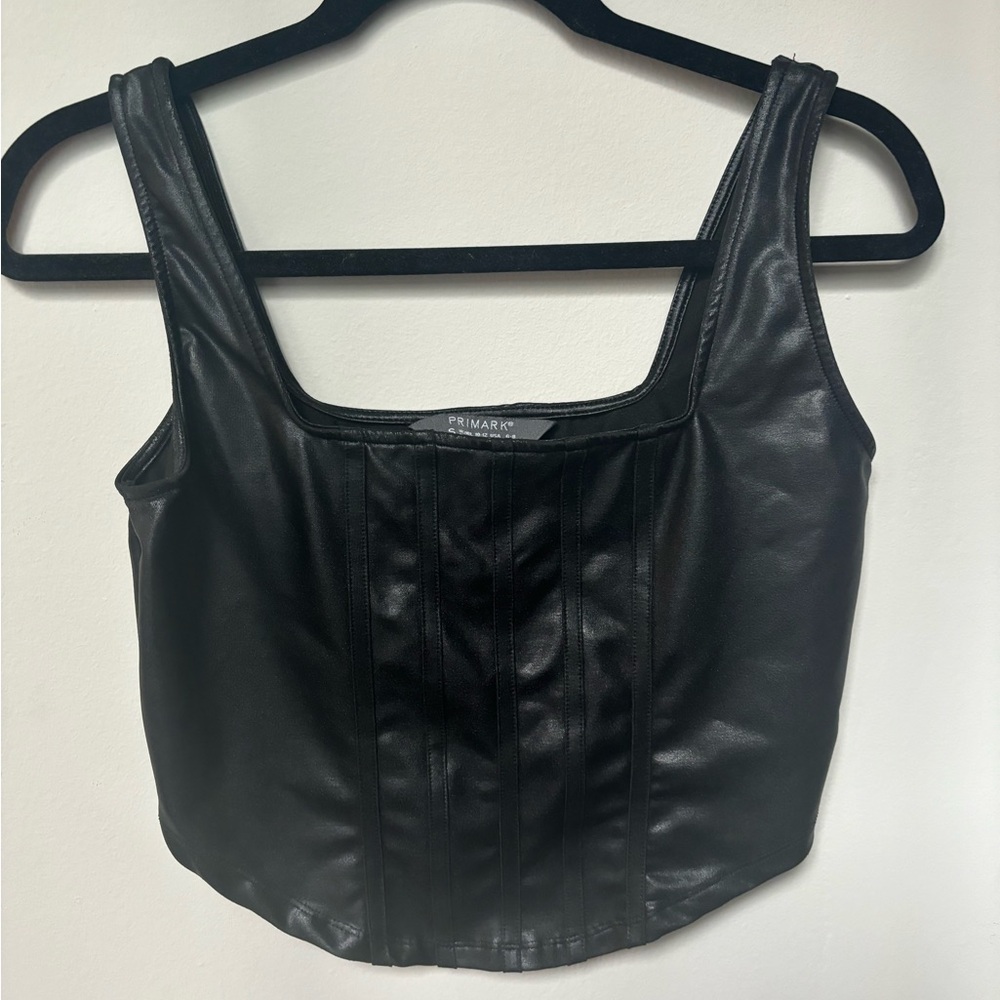 Primark Black Corset Style Top